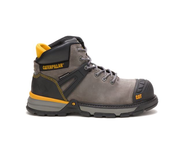 Cat - Excavator Superlite Waterproof Nano Toe Work Boot Pewter