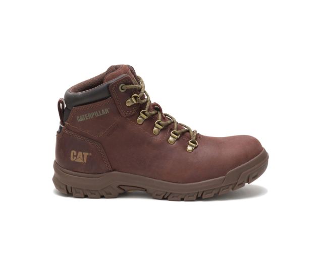 Cat - Mae Steel Toe Waterproof Work Boot Cocoa - Click Image to Close