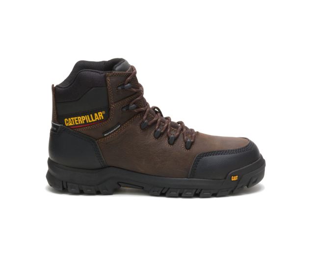 Cat - Resorption Waterproof Composite Toe Work Boot Seal Brown