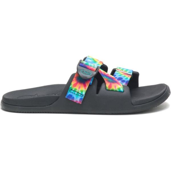 Chacos Flips Women's Chillos Slide - Dark Tie Dye - Click Image to Close