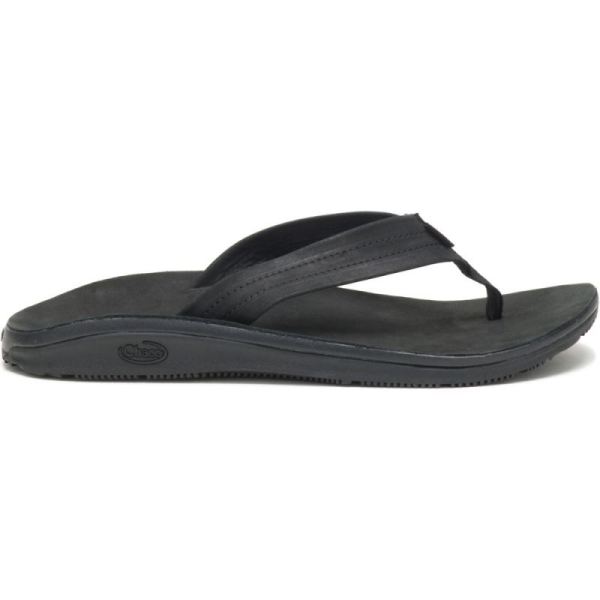 Chacos Sandals Men's Classic Leather Flip - Black