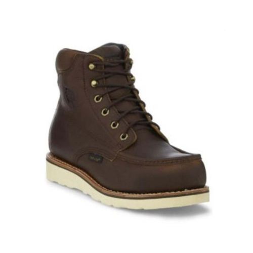 CHIPPEWA BOOTS | MEN'S 6" EDGE WALKER WATERPROOF WORK BOOTS - COMPOSITE TOE-BROWN