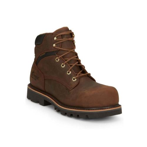 CHIPPEWA BOOTS | MEN'S SADOR WORK BOOTS - COMPOSITE TOE-BROWN - Click Image to Close