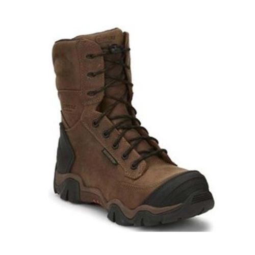 CHIPPEWA BOOTS | MEN'S CROSS TERRAIN WATERPROOF WORK BOOTS - NANO COMPOSITE TOE-BROWN