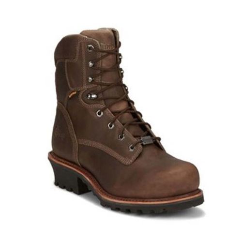 CHIPPEWA BOOTS | MEN'S BOLVILLE WATERPROOF WORK BOOTS - NANO COMPOSITE TOE-BROWN - Click Image to Close