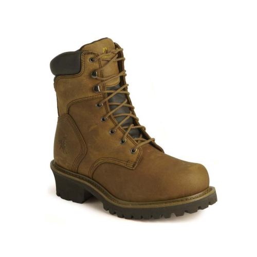 CHIPPEWA BOOTS | MEN'S STEEL TOE INSULATED LOGGER WORK BOOTS-BARK