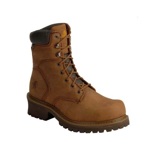 CHIPPEWA BOOTS | MEN'S STEEL TOE LOGGER WORK BOOTS-BARK