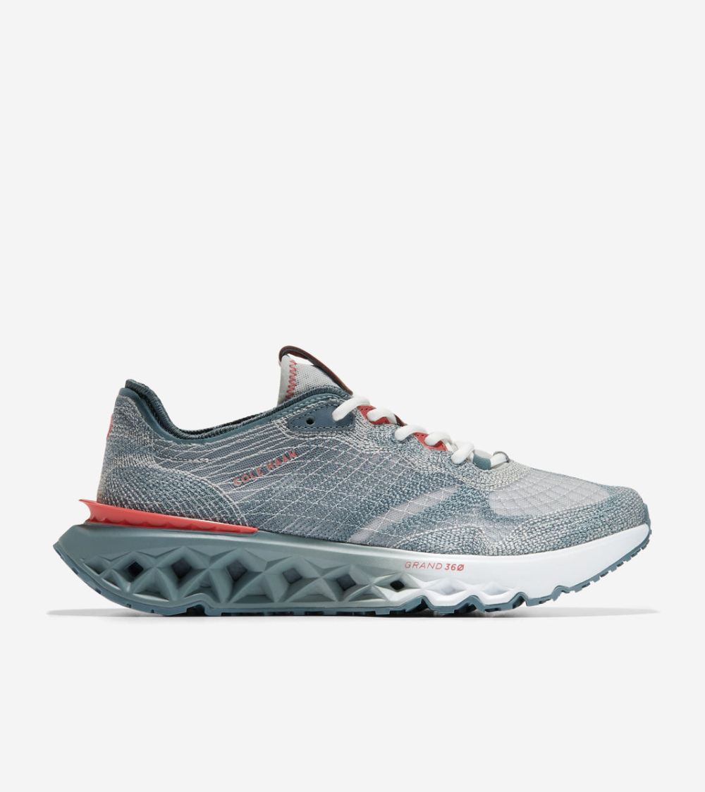 Cole Haan Free Shipping Men's 5.ZEROGRAND Embrostitch Running Shoes - Storm Gray-Mineral Red-Optic White Cole Haan Free Shipping Men's 5.ZEROGRAND Embrostitch Running Shoes - Storm Gray-Mineral Red-Optic White
