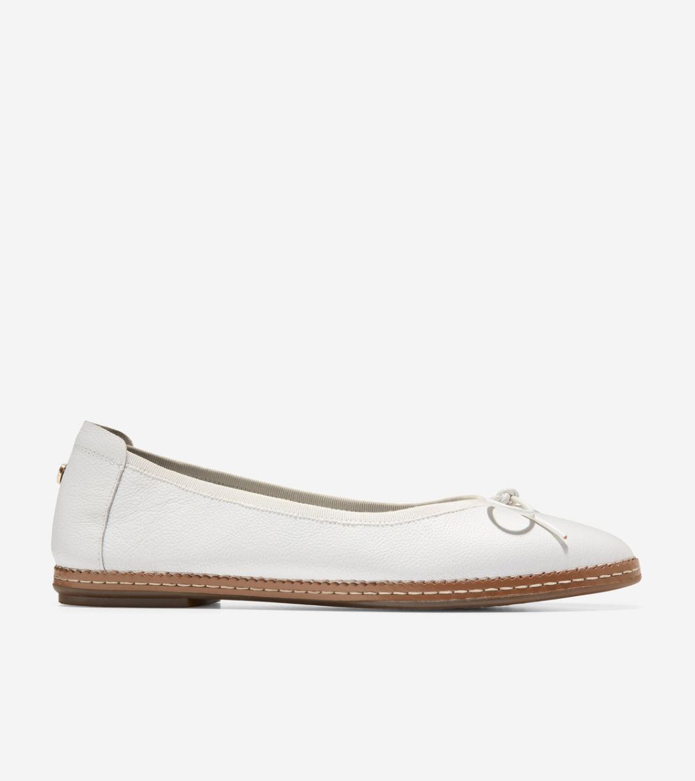 Cole Haan Free Shipping Women's Cloudfeel All-Day Ballet Flat - Optic White Cole Haan Free Shipping Women's Cloudfeel All-Day Ballet Flat - Optic White