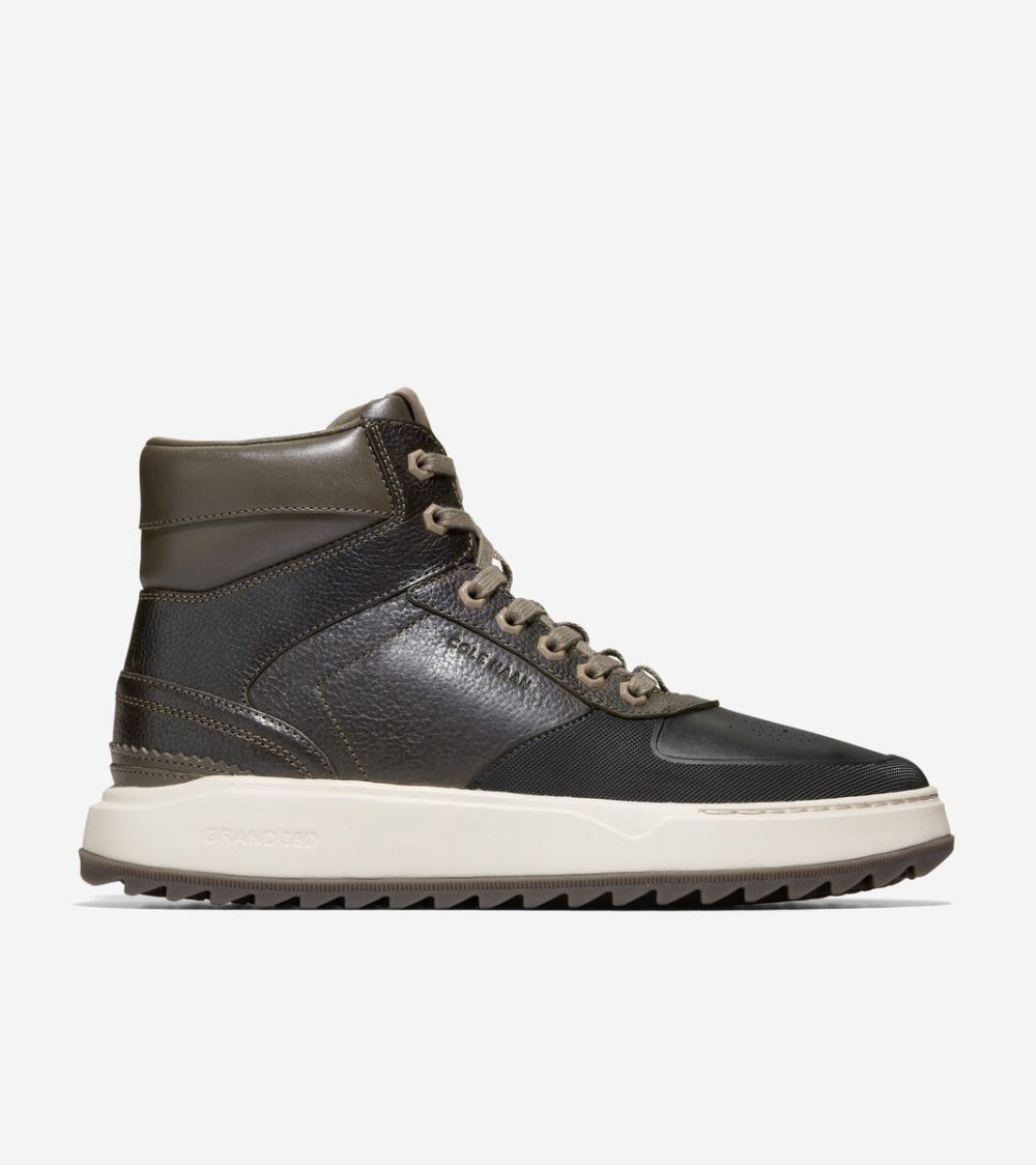 Cole Haan Free Shipping Men's GrandPro Crossover Sneakerboot - Olive-Black-Silver Birch Cole Haan Free Shipping Men's GrandPro Crossover Sneakerboot - Olive-Black-Silver Birch