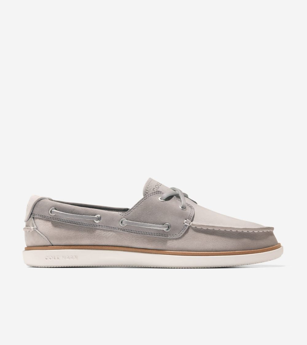 Cole Haan Free Shipping Men's GrandPro Windward Boat Shoes - Paloma-Dove-Ivory Cole Haan Free Shipping Men's GrandPro Windward Boat Shoes - Paloma-Dove-Ivory