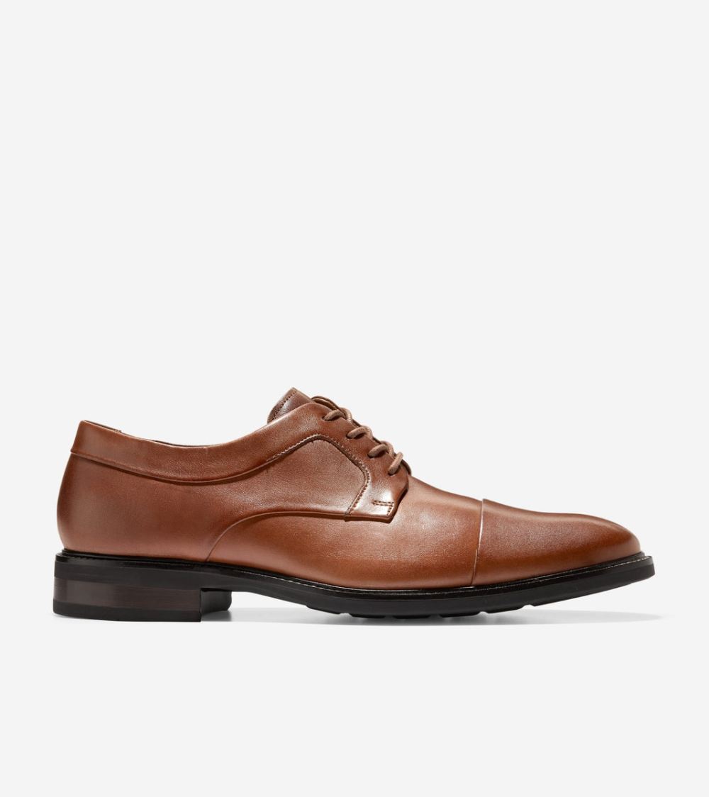 Cole Haan Free Shipping Men's Warren Cap Toe Oxford - British Tan Cole Haan Free Shipping Men's Warren Cap Toe Oxford - British Tan