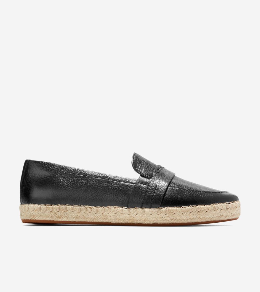 Cole Haan Free Shipping Women's Cloudfeel Montauk Espadrille Loafers - Black Cole Haan Free Shipping Women's Cloudfeel Montauk Espadrille Loafers - Black