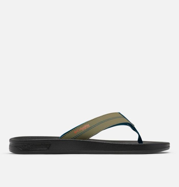 Columbia Men's PFG Tidal Ray Flip Flop-Nori, Red Quartz | Canada Outlet