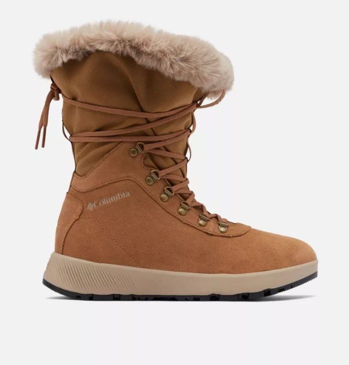 Columbia Women's Slopeside Village Omni-Heat High Boot-Elk, Autumn Orange | Canada Outlet