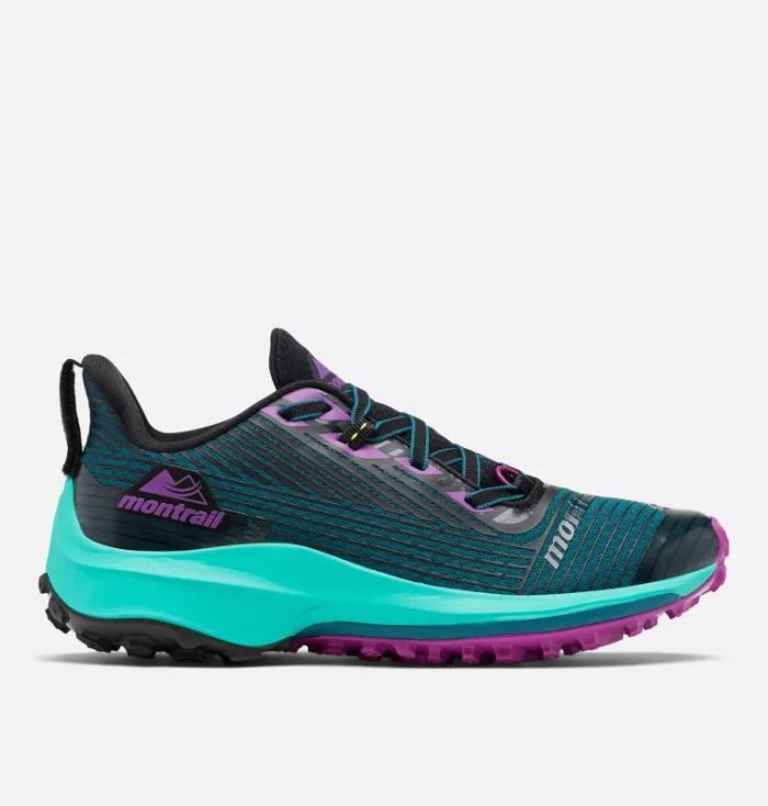 Columbia Women's Montrail Trinity AG Trail Running Shoe-Deep Water, Bright Plum | Canada Outlet