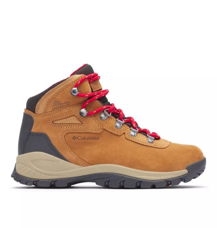 Columbia Women's Newton Ridge Plus Waterproof Amped Hiking Boot-Elk, Mountain Red | Canada Outlet