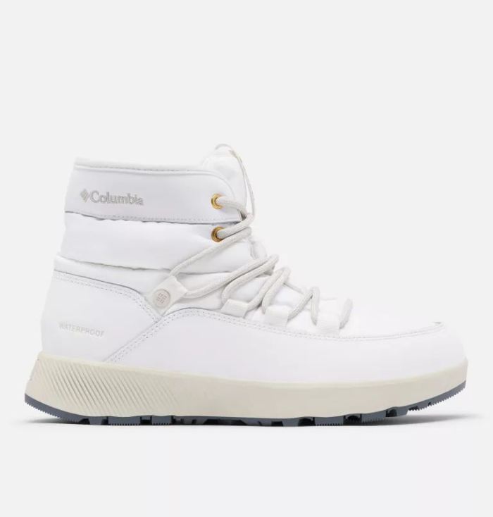 Columbia Women's Slopeside Village Omni-Heat Mid Boot-White, Dark Stone | Canada Outlet - Click Image to Close