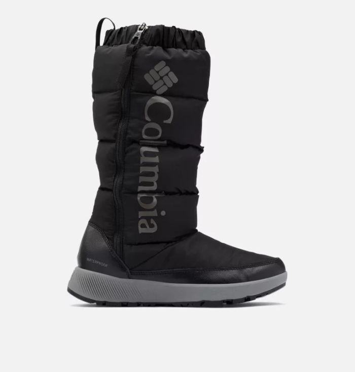 Columbia Women's Paninaro Omni-Heat Tall Boot-Black, Stratus | Canada Outlet - Click Image to Close