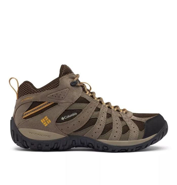 Columbia Men's Redmond Mid Waterproof Shoe-Cordovan, Dark Banana | Canada Outlet - Click Image to Close