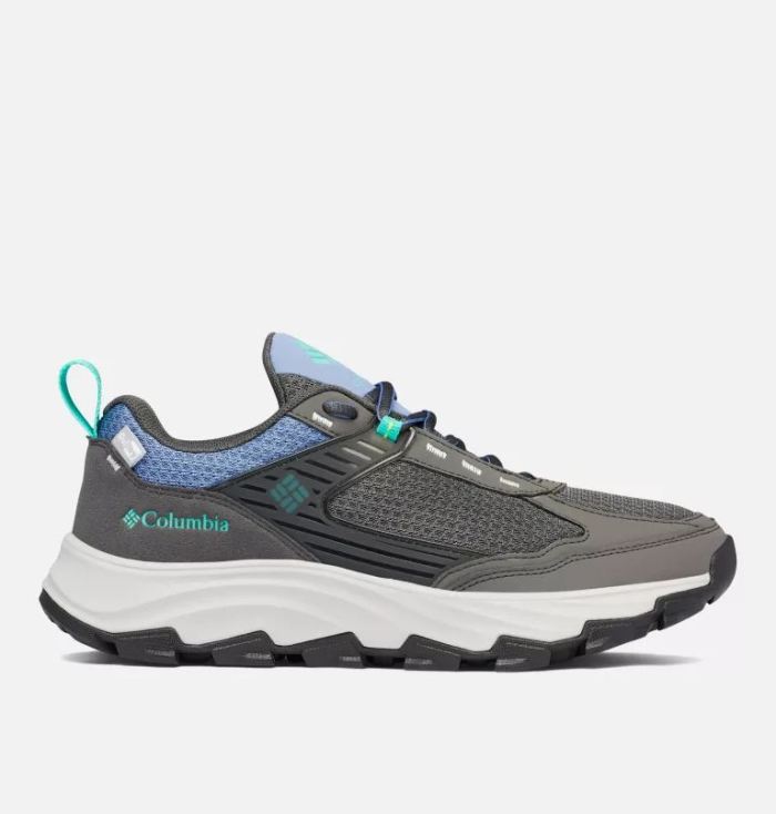 Columbia Women's Hatana Max OutDry Shoe-Dark Grey, Electric Turquoise | Canada Outlet