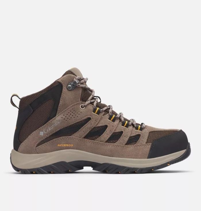 Columbia Men's Crestwood Mid Waterproof Hiking Boot-Cordovan, Squash | Canada Outlet - Click Image to Close