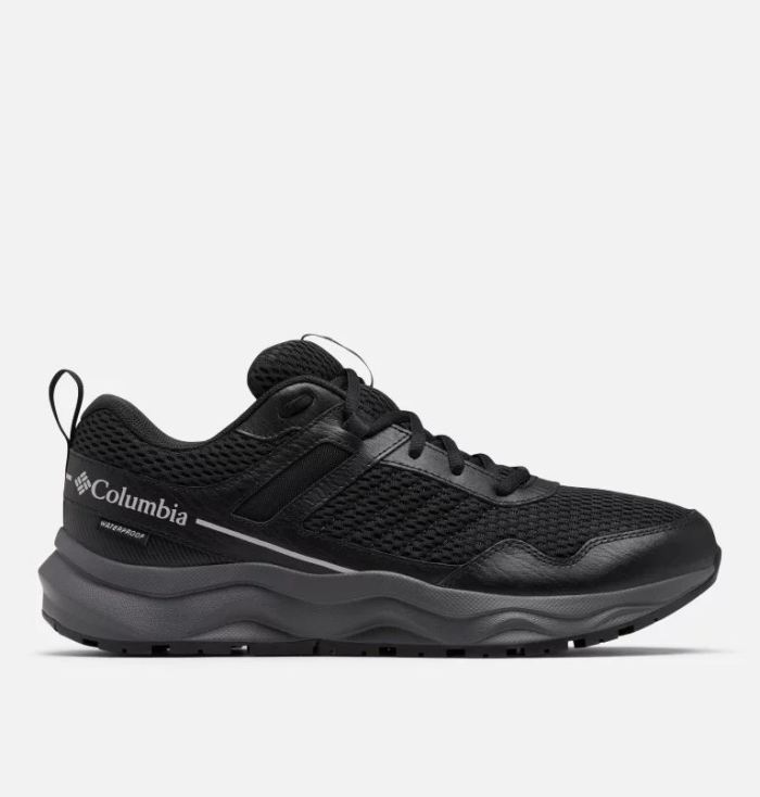 Columbia Men's Plateau Waterproof Shoe-Black, Steam | Canada Outlet