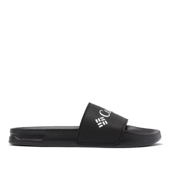 Columbia Men's PFG Tidal Ray Slide Sandal-Black, White | Canada Outlet