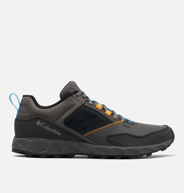 Columbia Men's Flow District Shoe-Dark Grey, Cyan Blue | Canada Outlet - Click Image to Close