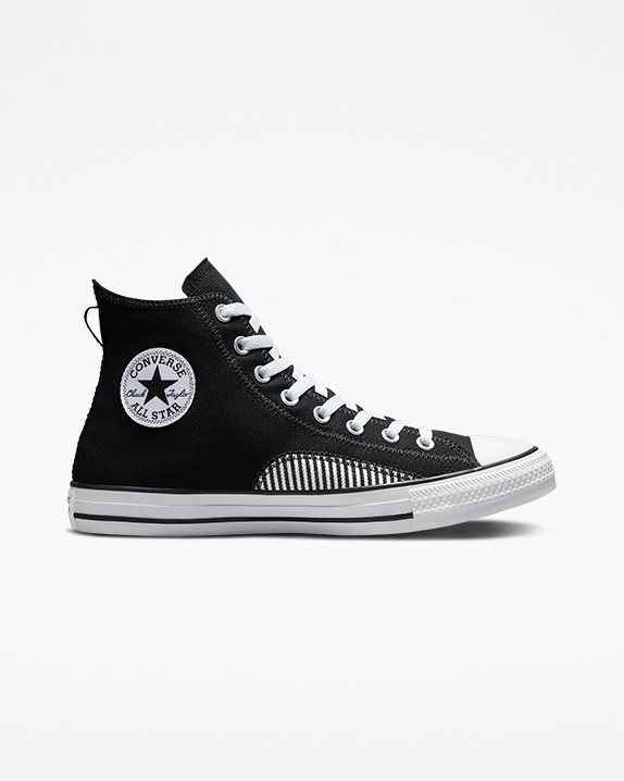 Converse | Women's Chuck Taylor All Star Hickory Stripe High Top Black