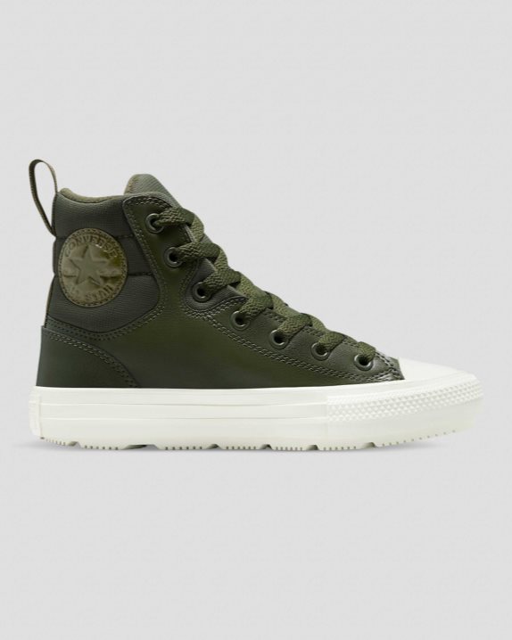 Converse | Men's Chuck Taylor All Star Faux Leather Berkshire Boot High Top Cargo Khaki