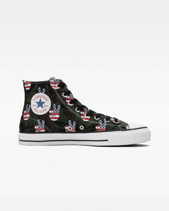 Converse | Women's Chuck Taylor All Star Pro Camo Peace High Top Cypress Green