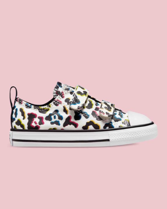 Converse | Chuck Taylor All Star Leopard Print Infant 2V Low Top Egret