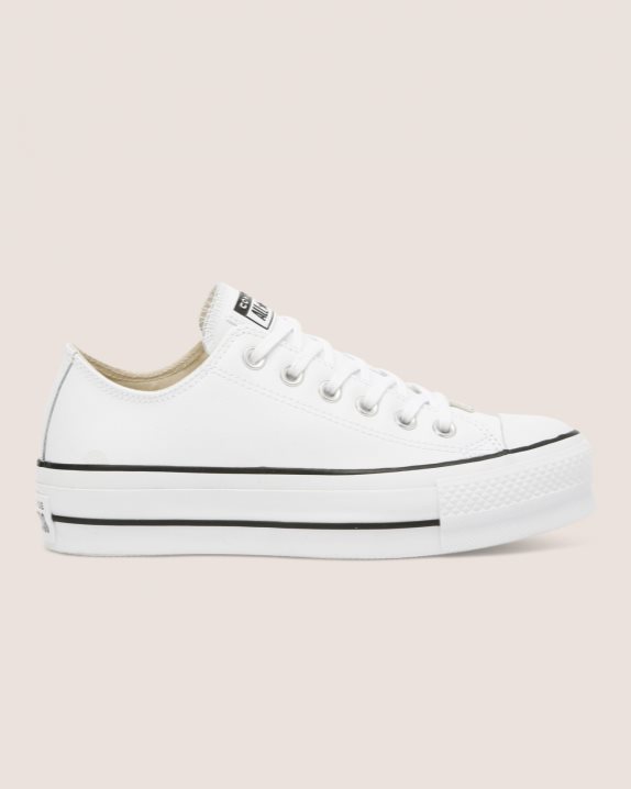 Converse | Women's Chuck Taylor All Star Lift Clean Leather Low Top White