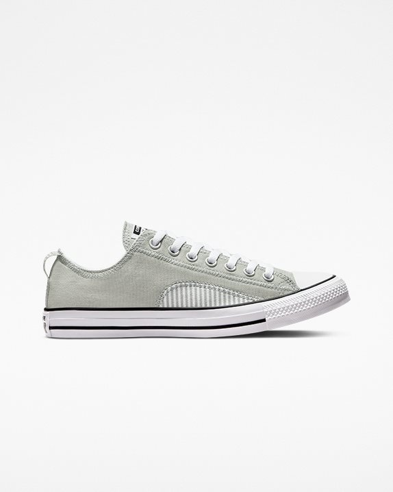 Converse | Men's Chuck Taylor All Star Hickory Stripe Low Top Slate Sage