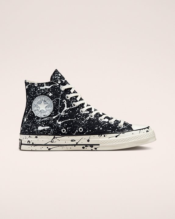 Converse | Women's Chuck 70 Paint Splatter High Top Black