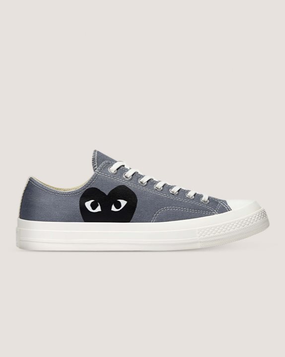 Converse | Men's X Comme des Garcons Chuck 70 Play Low Top Steel Grey