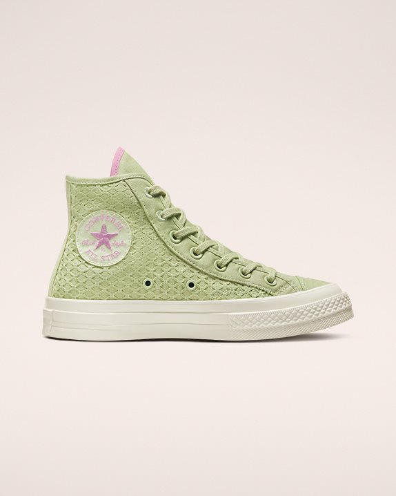 Converse | Women's Chuck 70 Summer Jacquard High Top Olive Aura