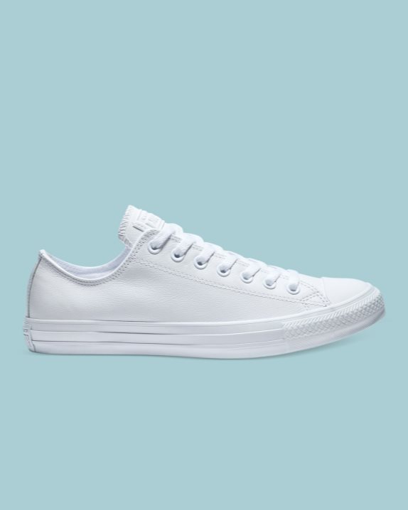 Converse | Women's Chuck Taylor All Star Leather Low Top White Mono