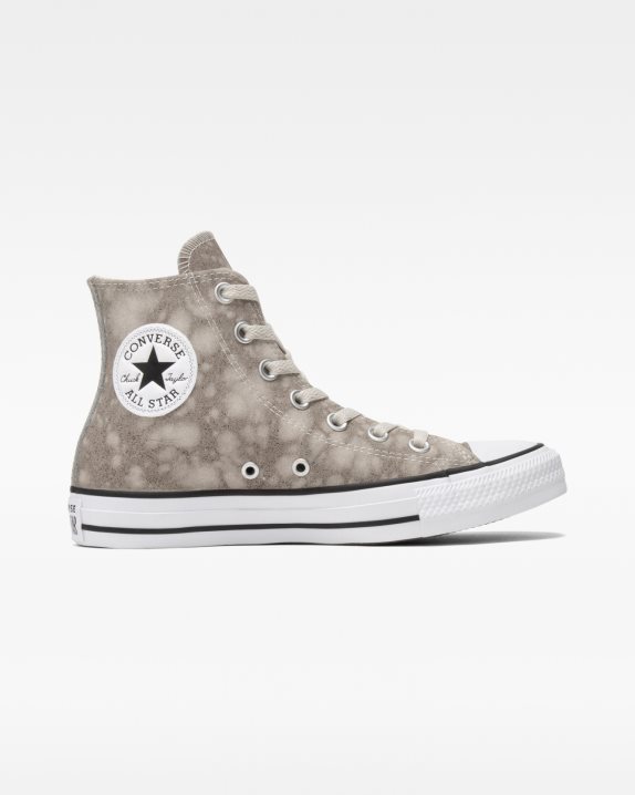 Converse | Women's Chuck Taylor All Star Distressed Leather High Top Light Bone