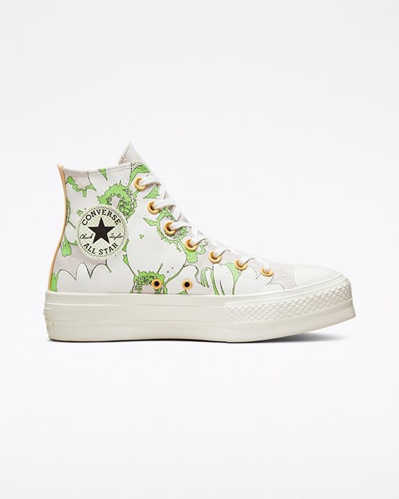 Converse | Women's Chuck Taylor All Star Lift Summer Florals High Top Desert Sand