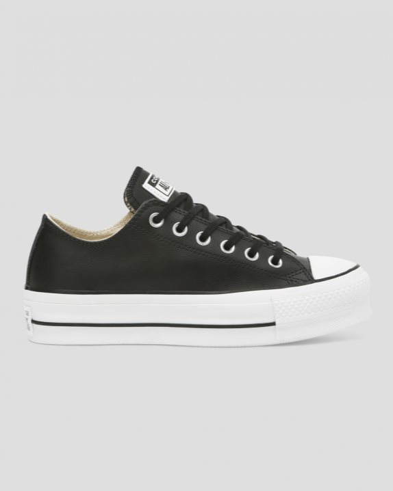 Converse | Women's Chuck Taylor All Star Lift Clean Leather Low Top Black