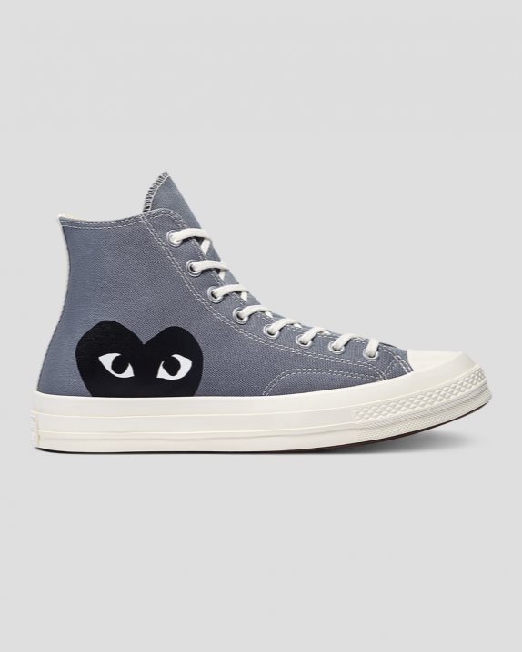 Converse | Men's X Comme des Garcons Chuck 70 Play High Top Steel Grey