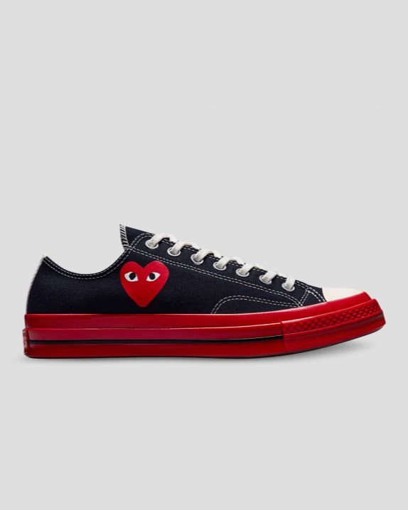 Converse | Women's X Comme des Garcons PLAY Chuck 70 Low Top Black