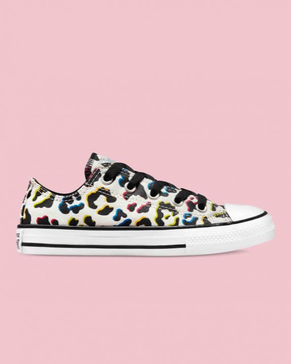 Converse | Chuck Taylor All Star Leopard Print Junior Low Top Egret