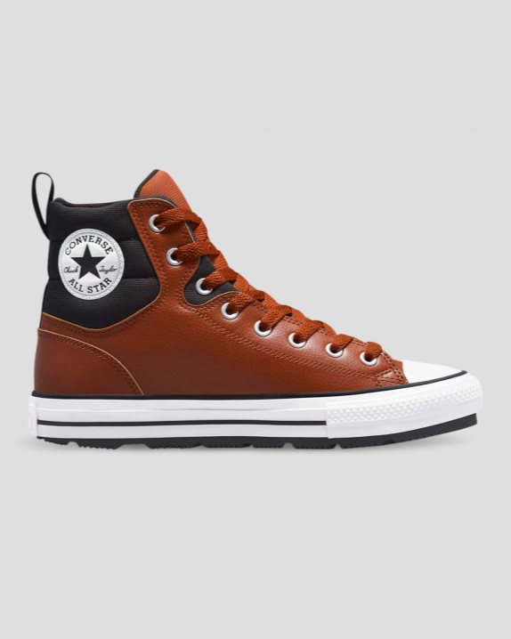 Converse | Men's Chuck Taylor All Star Faux Leather Berkshire Boot High Top Cedar Bark