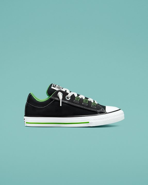 Converse | Chuck Taylor All Star Street Lace Loop Junior Low Top Black