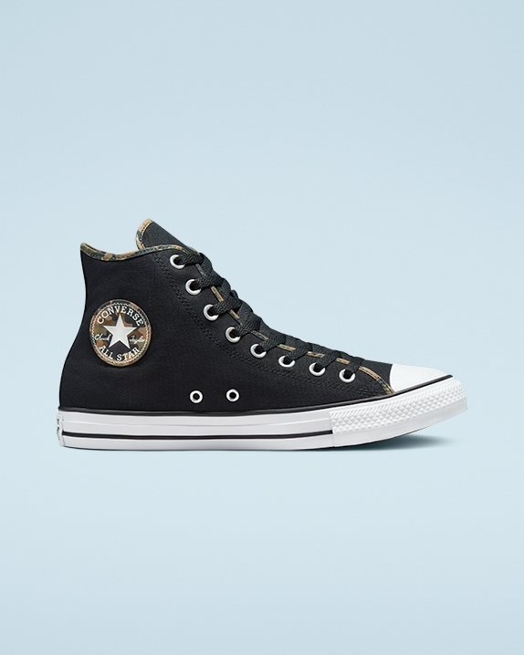 Converse | Men's Chuck Taylor All Star Desert Camo High Top Black