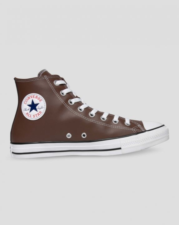 Converse | Men's Chuck Taylor All Star Faux Leather High Top Brazil Nut