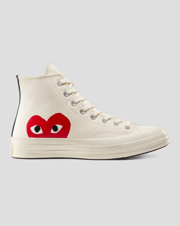 Converse | Women's X Comme des Garcons Chuck 70 Play High Top Milk